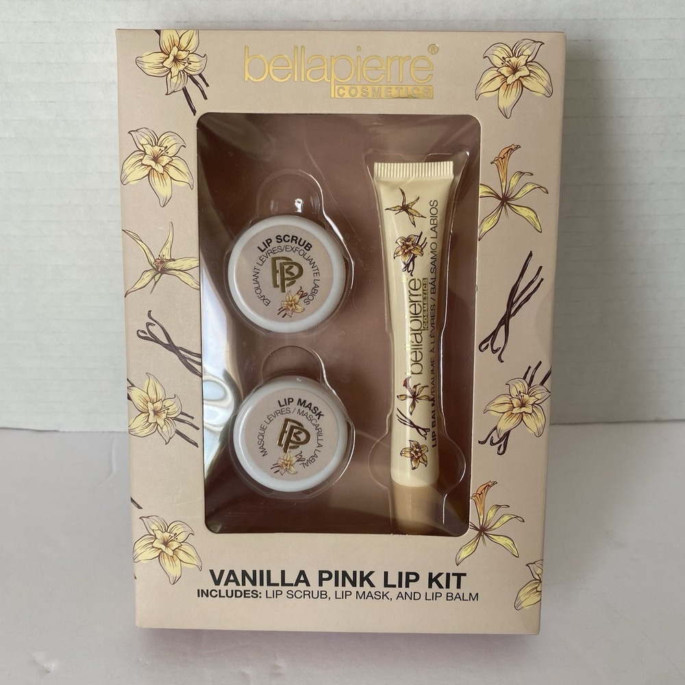 Bellapierre Cosmetics Rescue Lip Care Kit Vanilla Pink Lip Lip Balm Scrub Mask
